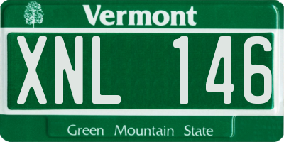 VT license plate XNL146