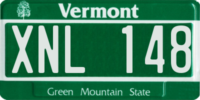 VT license plate XNL148