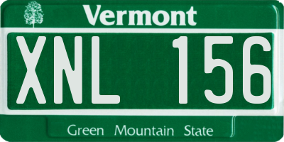VT license plate XNL156