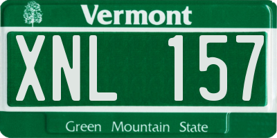 VT license plate XNL157
