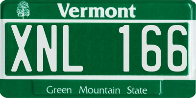 VT license plate XNL166