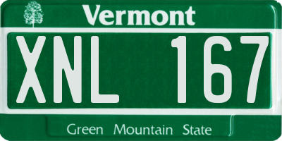 VT license plate XNL167