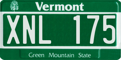 VT license plate XNL175