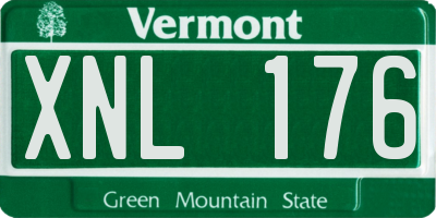 VT license plate XNL176