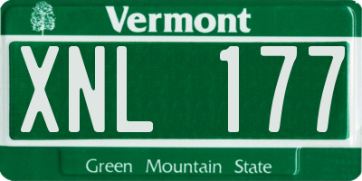 VT license plate XNL177