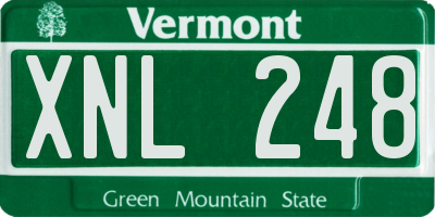 VT license plate XNL248