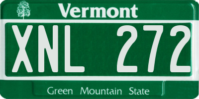 VT license plate XNL272