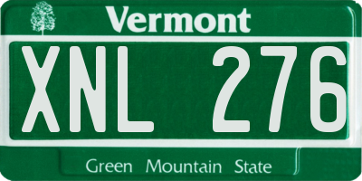 VT license plate XNL276
