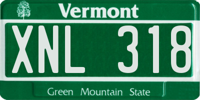 VT license plate XNL318