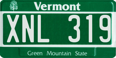VT license plate XNL319