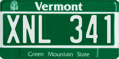 VT license plate XNL341