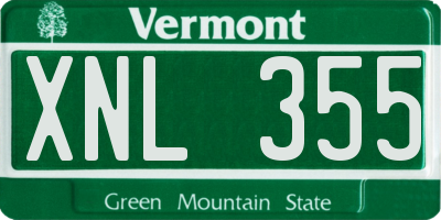 VT license plate XNL355