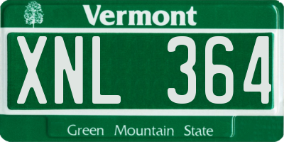 VT license plate XNL364