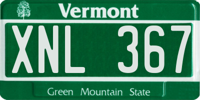 VT license plate XNL367