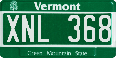 VT license plate XNL368