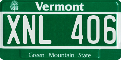 VT license plate XNL406