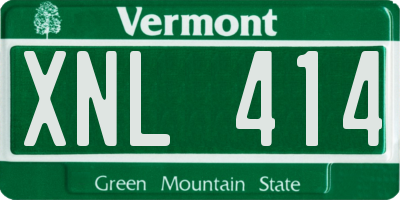 VT license plate XNL414
