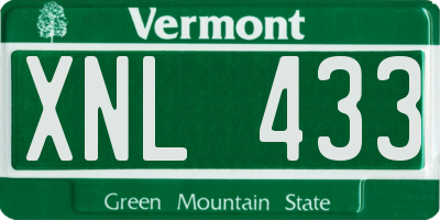 VT license plate XNL433