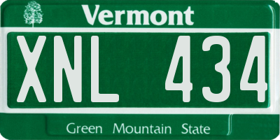VT license plate XNL434