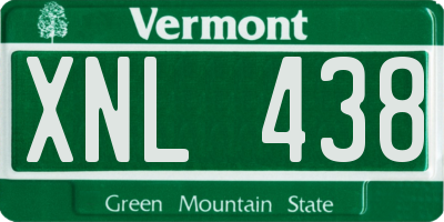VT license plate XNL438