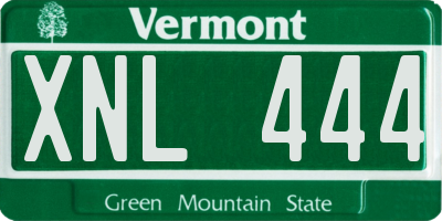 VT license plate XNL444