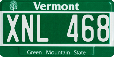 VT license plate XNL468