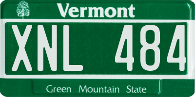 VT license plate XNL484