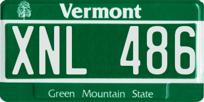 VT license plate XNL486