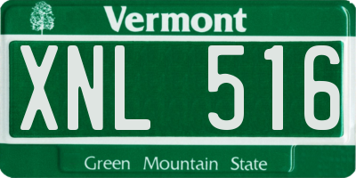 VT license plate XNL516