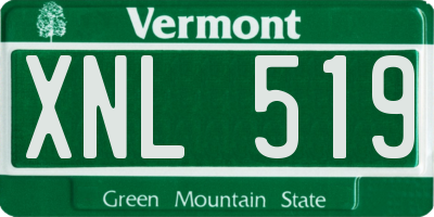 VT license plate XNL519