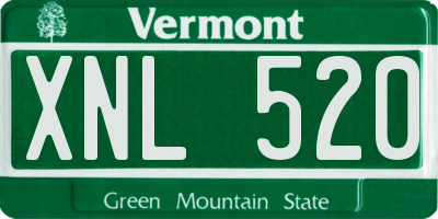 VT license plate XNL520