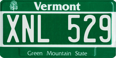 VT license plate XNL529