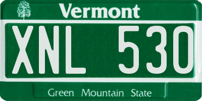 VT license plate XNL530