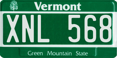 VT license plate XNL568