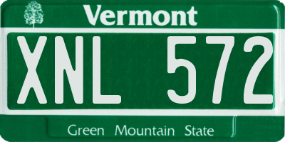 VT license plate XNL572