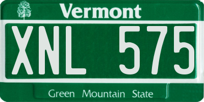 VT license plate XNL575