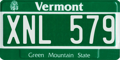VT license plate XNL579