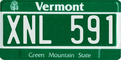 VT license plate XNL591