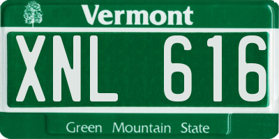 VT license plate XNL616