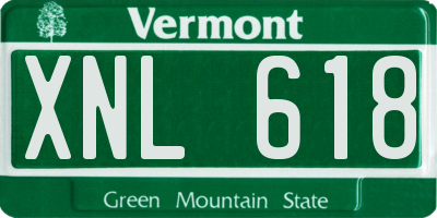 VT license plate XNL618