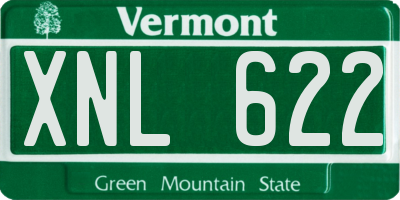 VT license plate XNL622