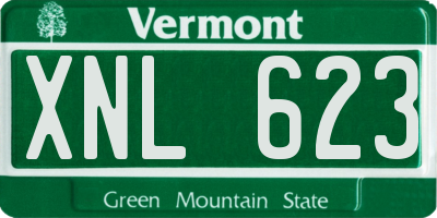 VT license plate XNL623