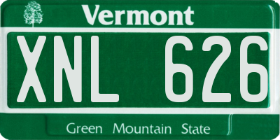 VT license plate XNL626