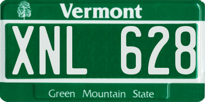 VT license plate XNL628