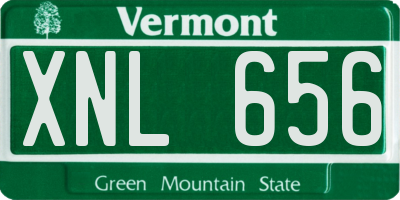 VT license plate XNL656