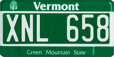 VT license plate XNL658