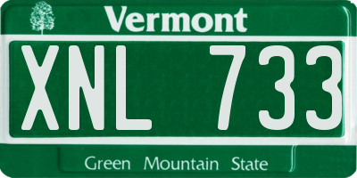 VT license plate XNL733