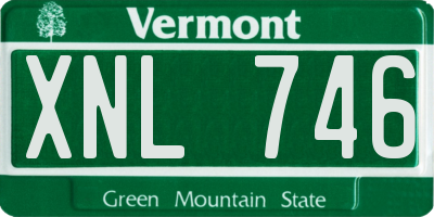VT license plate XNL746