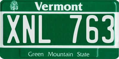 VT license plate XNL763