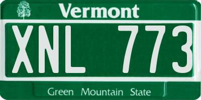 VT license plate XNL773
